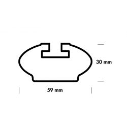 ALUVIVA 6 STANDARD ROOF FOR VOLVO V40 2012 - 2019