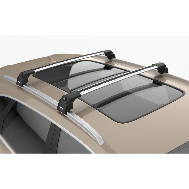 Deflettori D'Aria ClimAir Per Hyundai Bayon (BC3) 2021+ | Kit Per Porte Anteriori – Vetro Acrilico Grigio